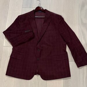 Men's Stafford Burgundy Blazer
